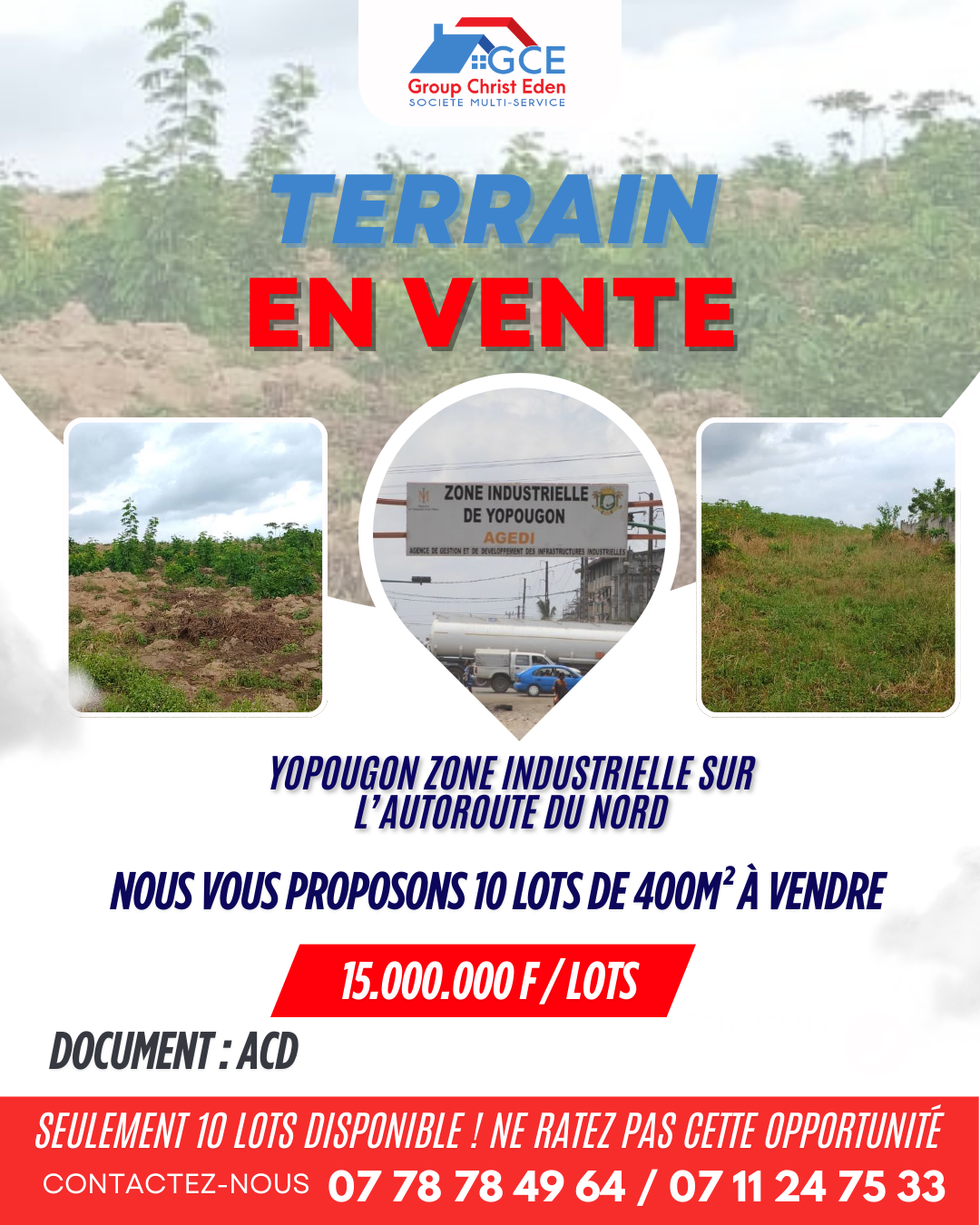 Terrain Zone Industrielle Yopougon